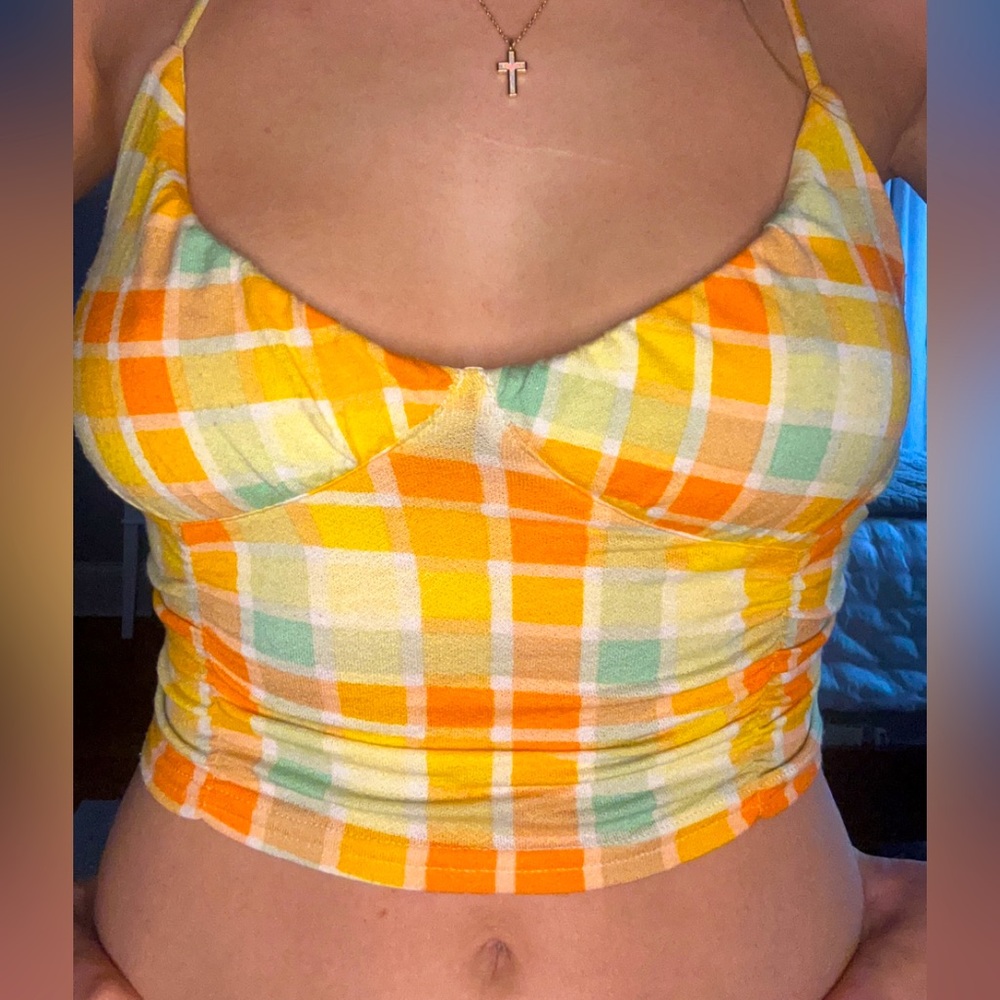 Picnic basket, print tank top